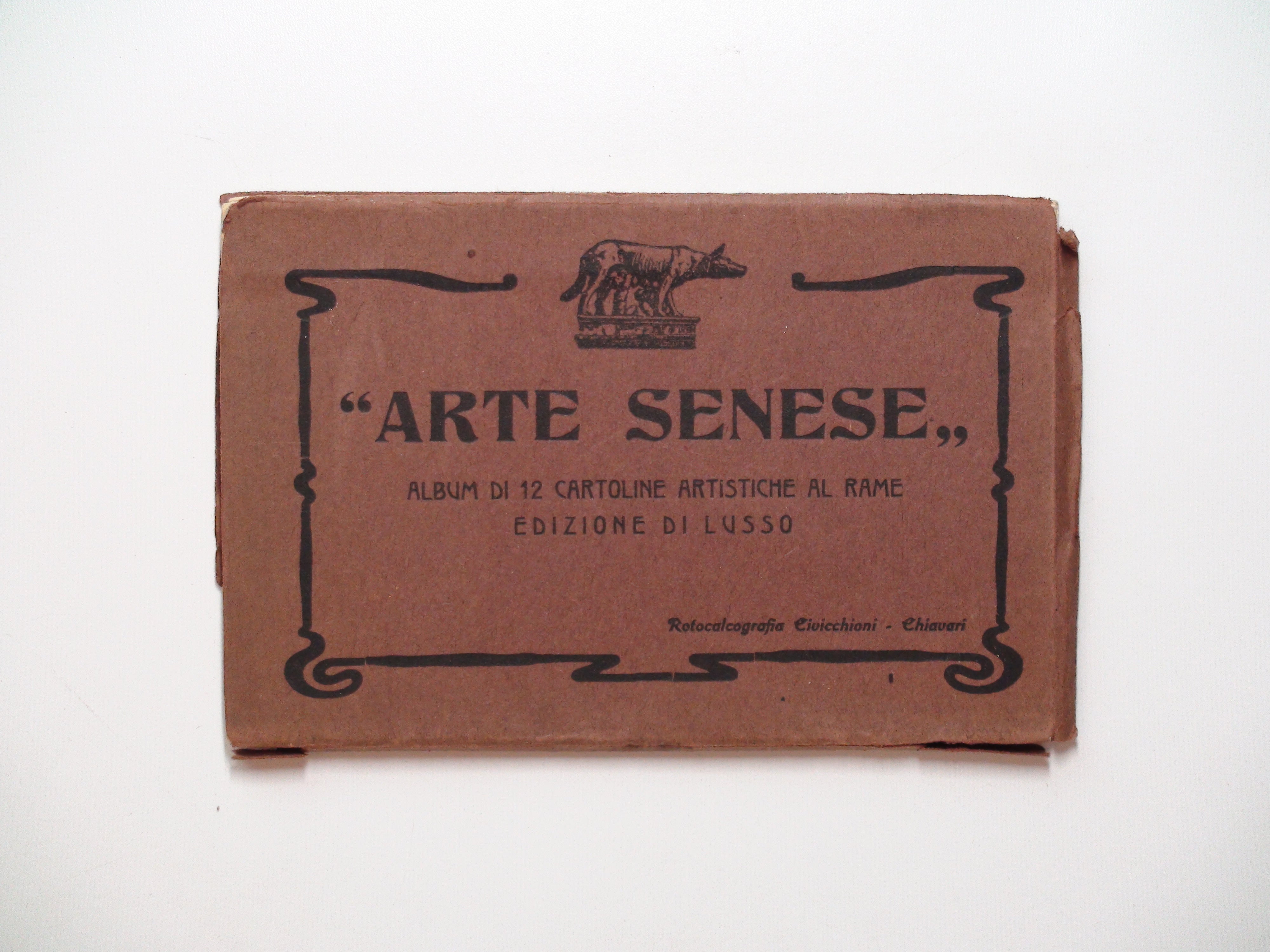 Arte Senese, Souvenir Book, 12 Postcards, Accordion Style, c1910