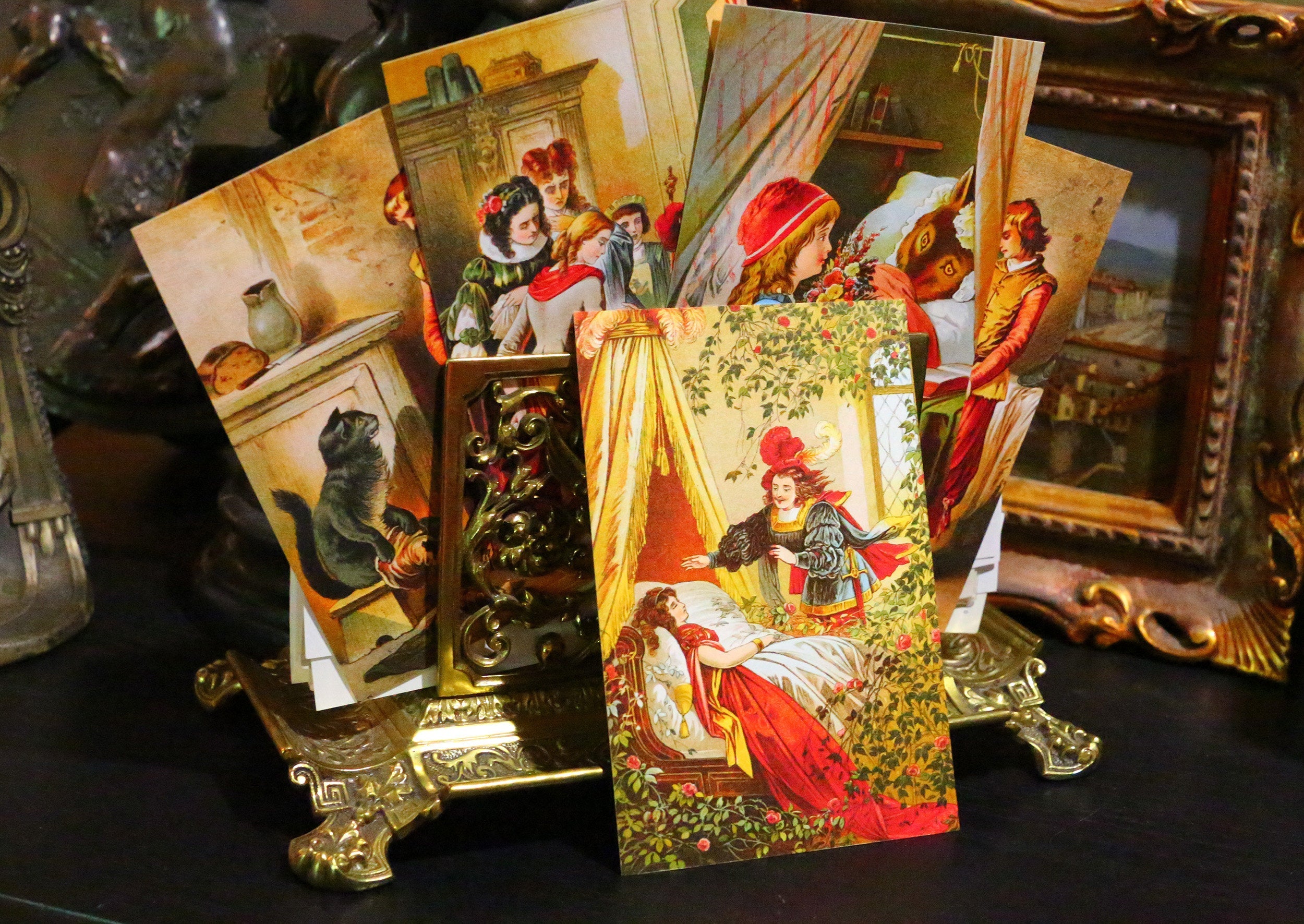 Classic Fairytale Postcard/Greeting Card Set, Exclusively Designed, 6 Designs, 12 Cards