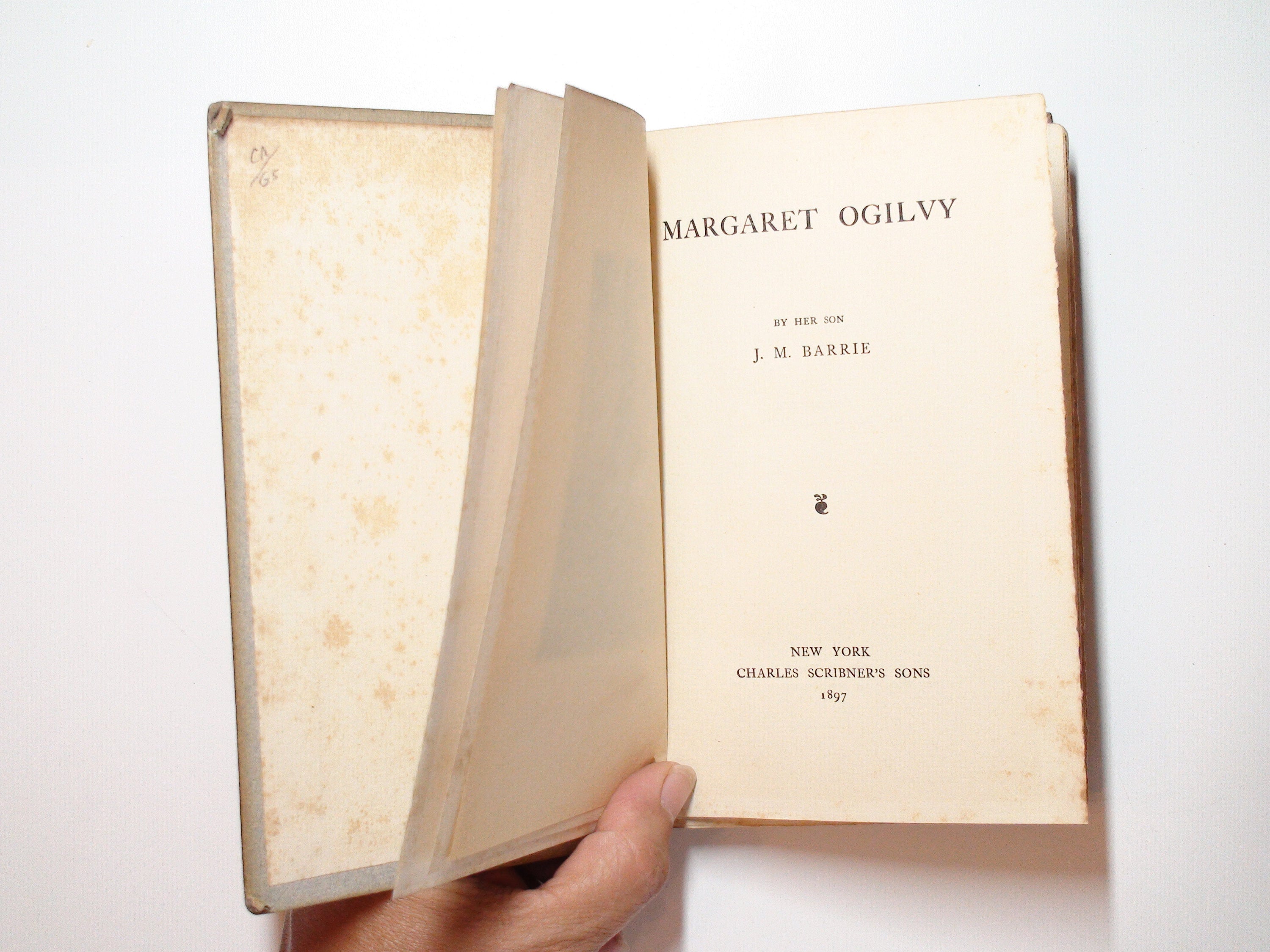 Margaret Ogilvy, by Her Son, J. M. Barrie, 1st US Ed, 1897