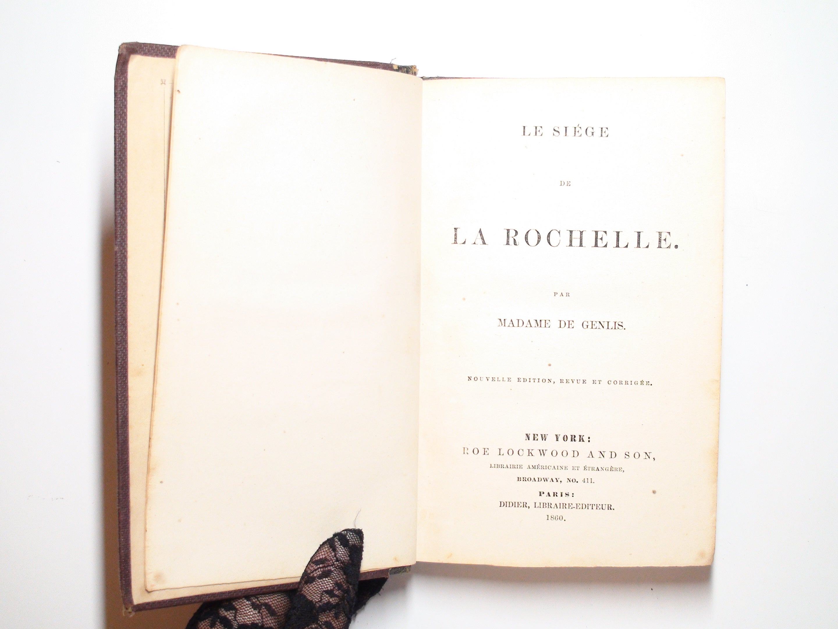 Le Siége De La Rochelle. Par Madame De Genlis. Nouvelle Edition, 1860.