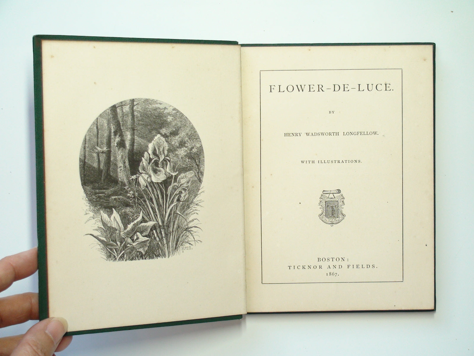 Flower de Luce, Henry Wadsworth Longfellow, Illustrated, 1st US Ed, 1867