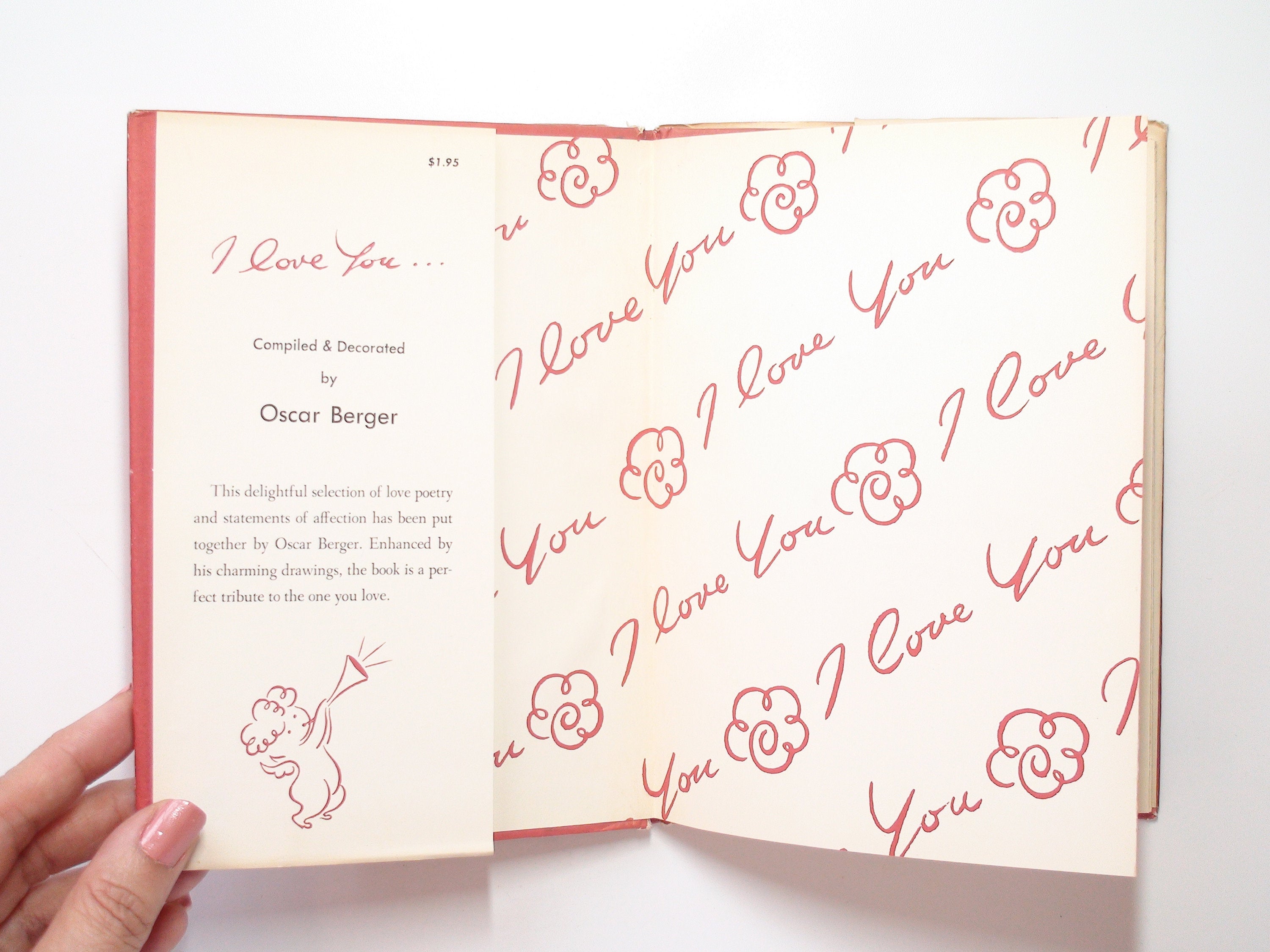 I Love You, Compiled and Illustrated by Oscar Berger, 1st Ed, 1960
