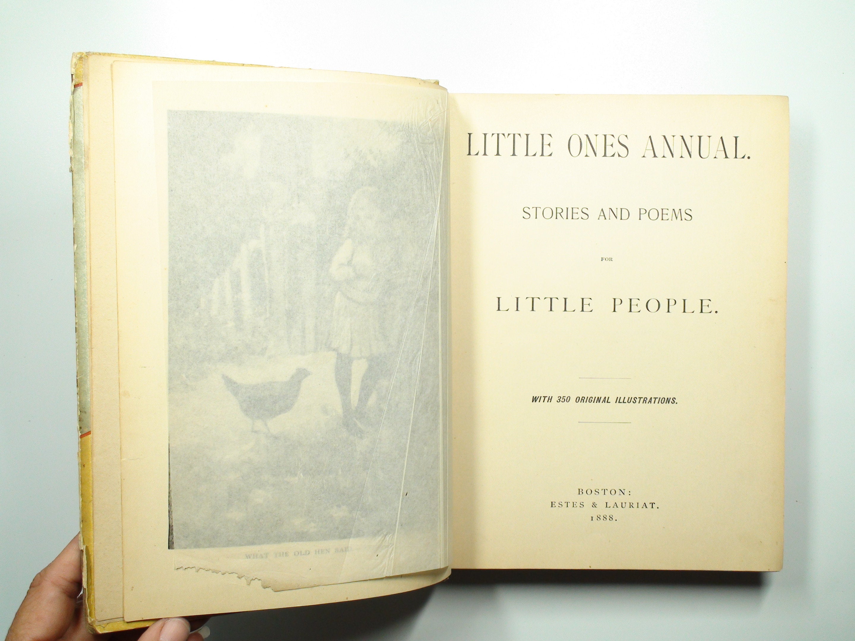 Little Ones Annual, Stories and Poems for Little People, Illustrated, 1888