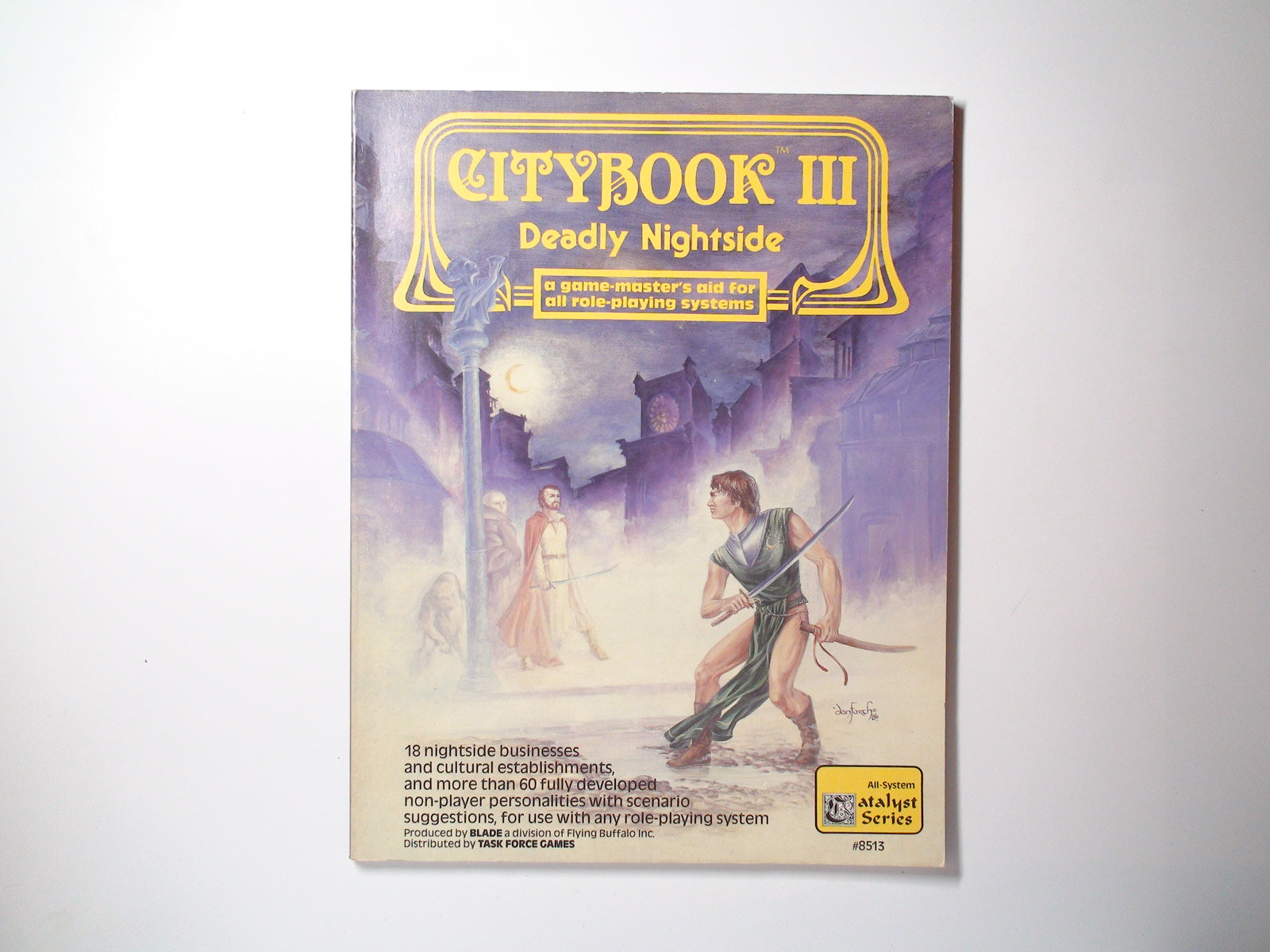 Citybook III, Deadly Nightshade, A GM Aid, Catalyst Series #8513, 1st Printing, 1987