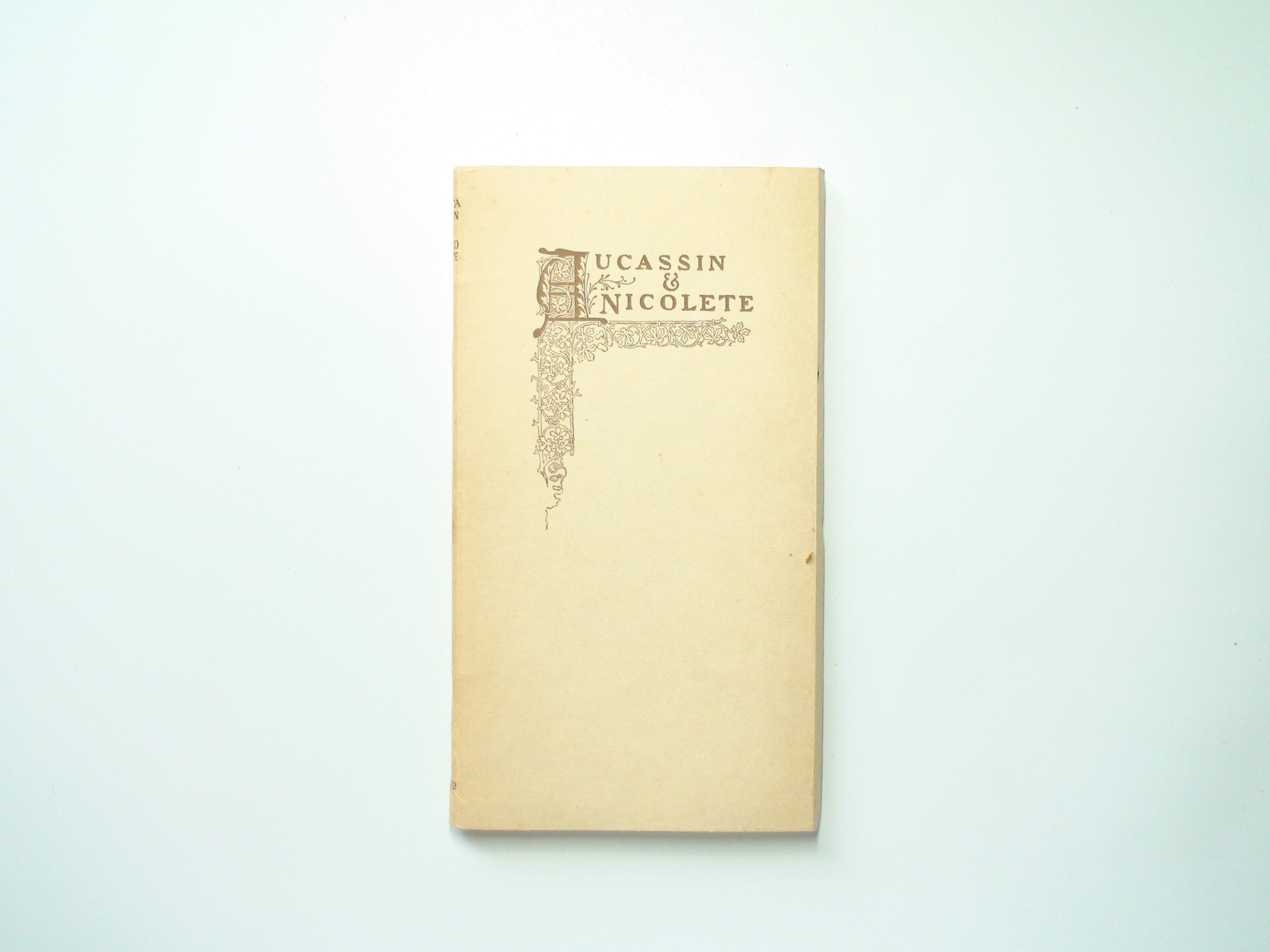 Aucassin and Nicolete, by Andrew Lang, Thomast B. Mosher, in Slipcase, 1922