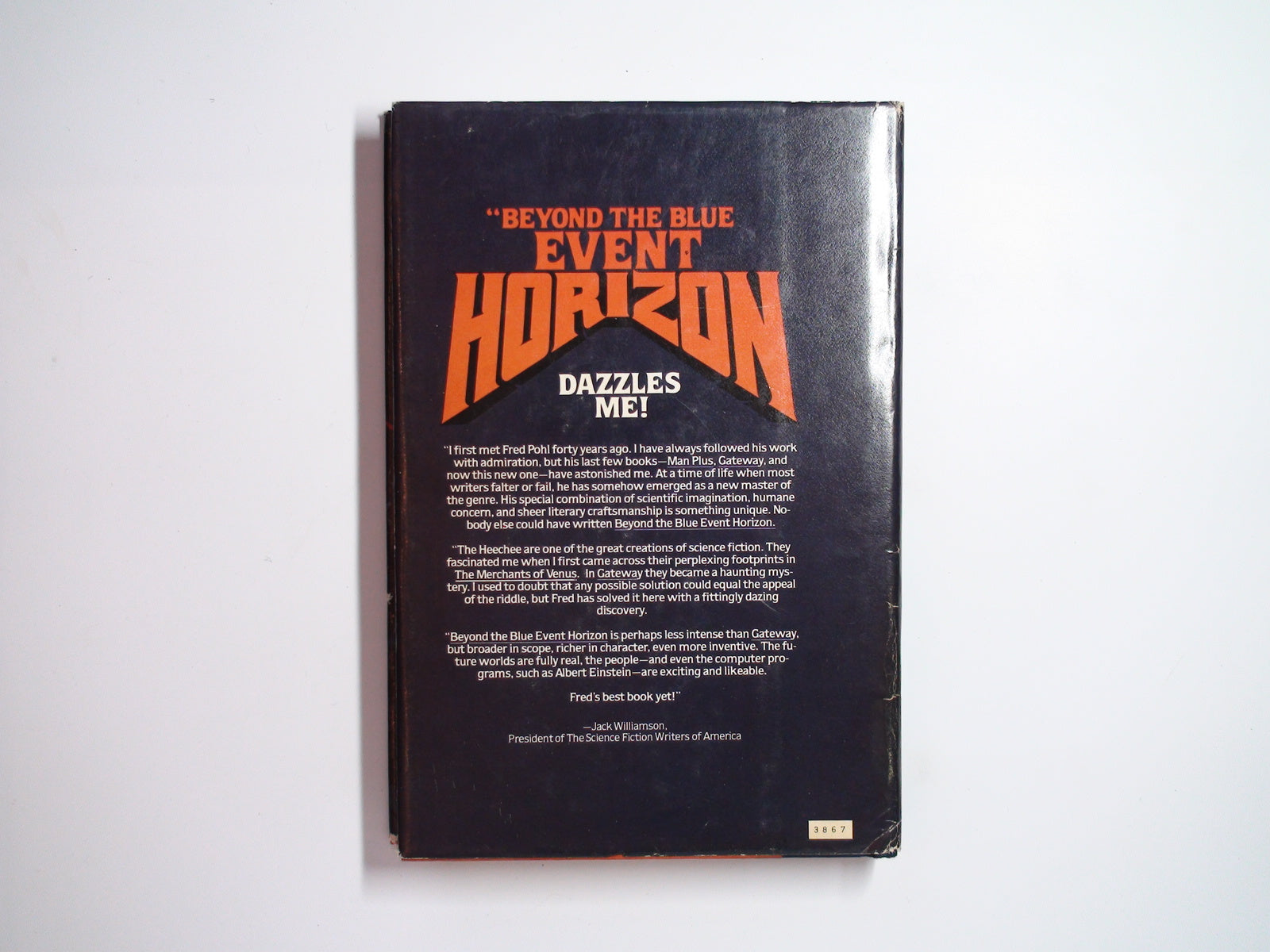 Beyond the Blue Event Horizon, Frederik Pohl, Book Club Ed, w/ D/J, 1980