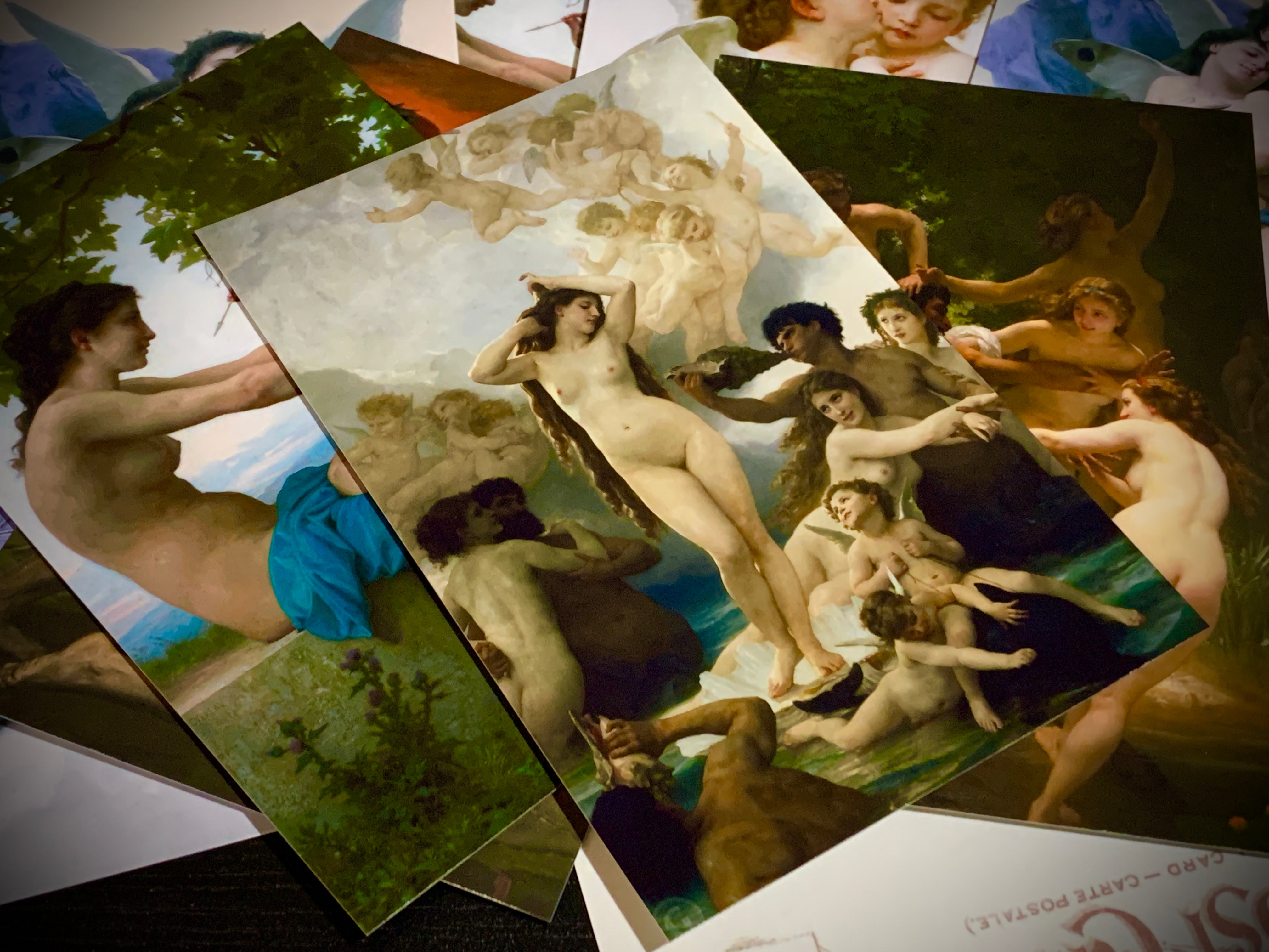 Adolphe William Bouguereau, Art Postcard/Greeting Card Set, Exclusively Designed, 6 Designs, 12 Cards
