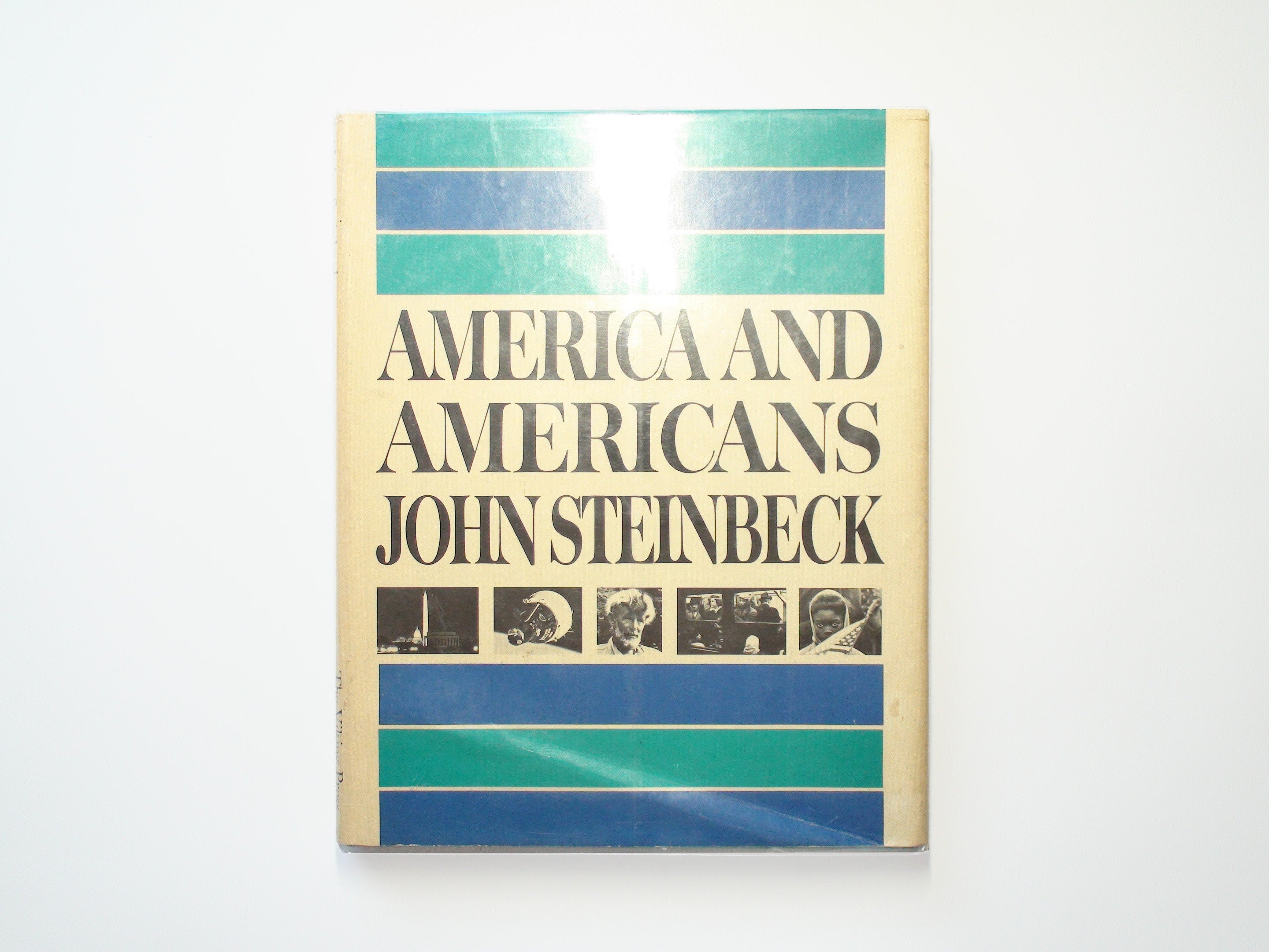 America and Americans, John Steinbeck, 1st Ed, 2nd Printing, Illustrated, 1966