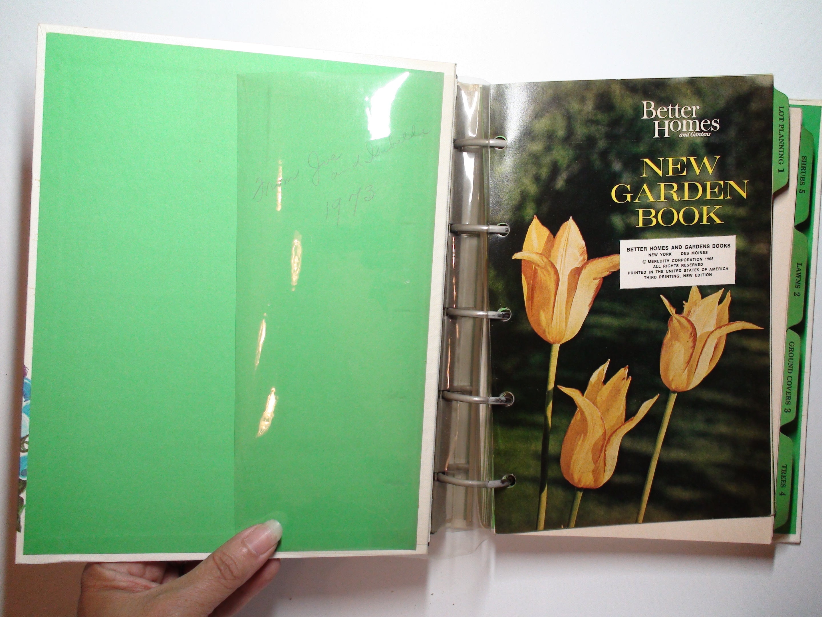 Better Homes and Gardens, New Garden Book, Binder, Illustrated, 1st Ed, 1968