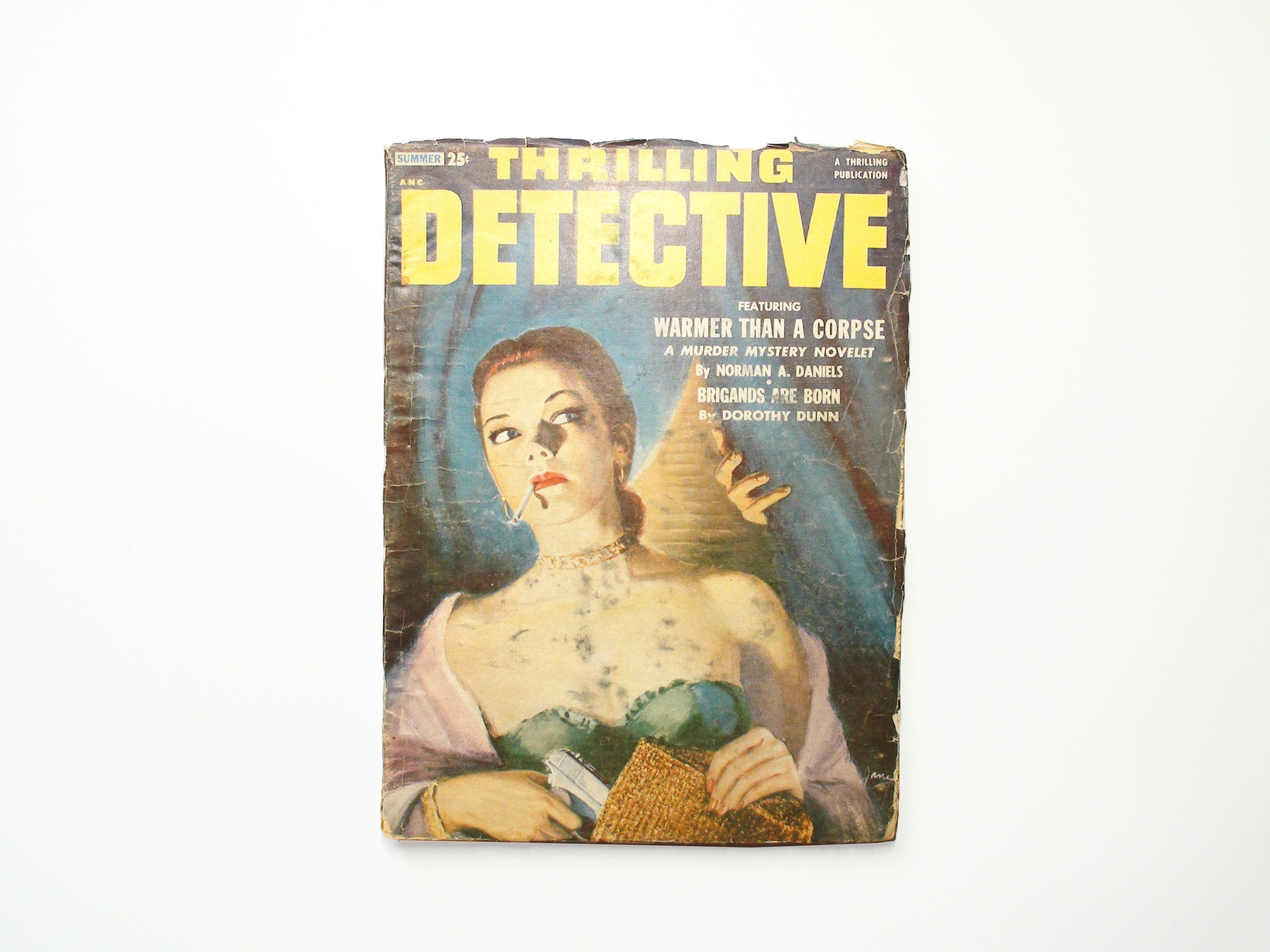 Thrilling Detective, Pulp Magazine, Illustrated, 1st Ed, Summer 1953