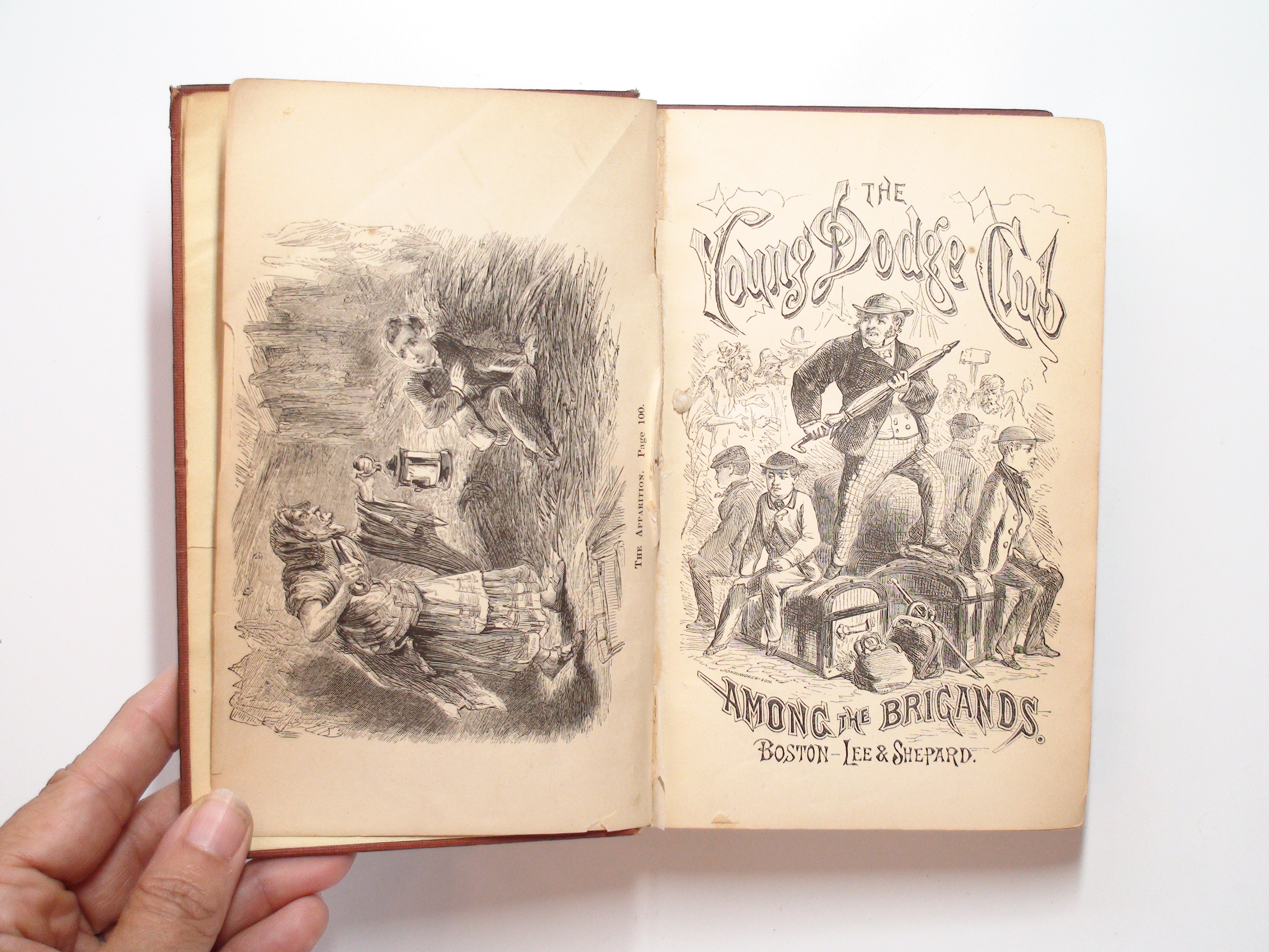 Among the Brigands, James De Mille, Young Dodge Club, Illustrated, 1st Ed, 1872