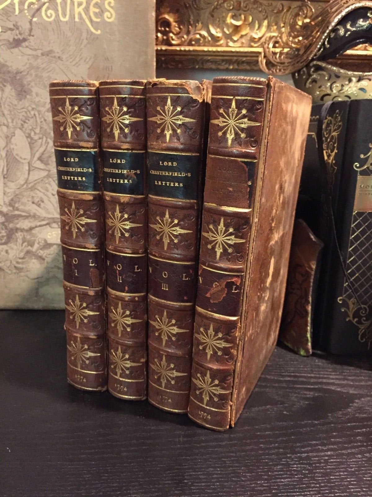Letters of Earl of Chesterfield, Eugenia Stanhope, 1774, 2nd Ed., Complete in 4 Volumes