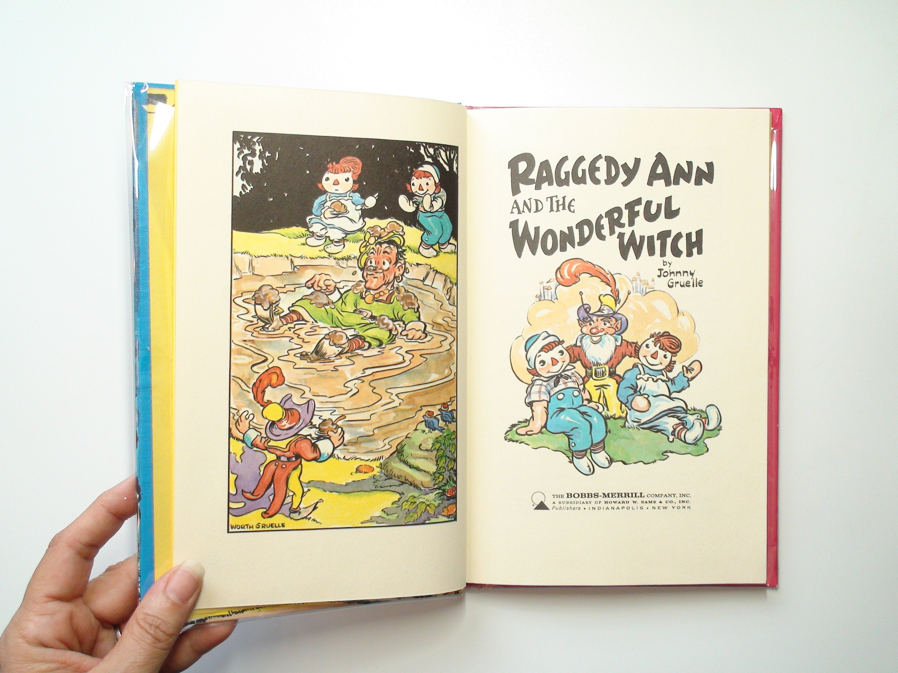 Raggedy Ann and the Wonderful Witch, Johnny Gruelle, 1st Ed, Illustrated, 1961. Very Good