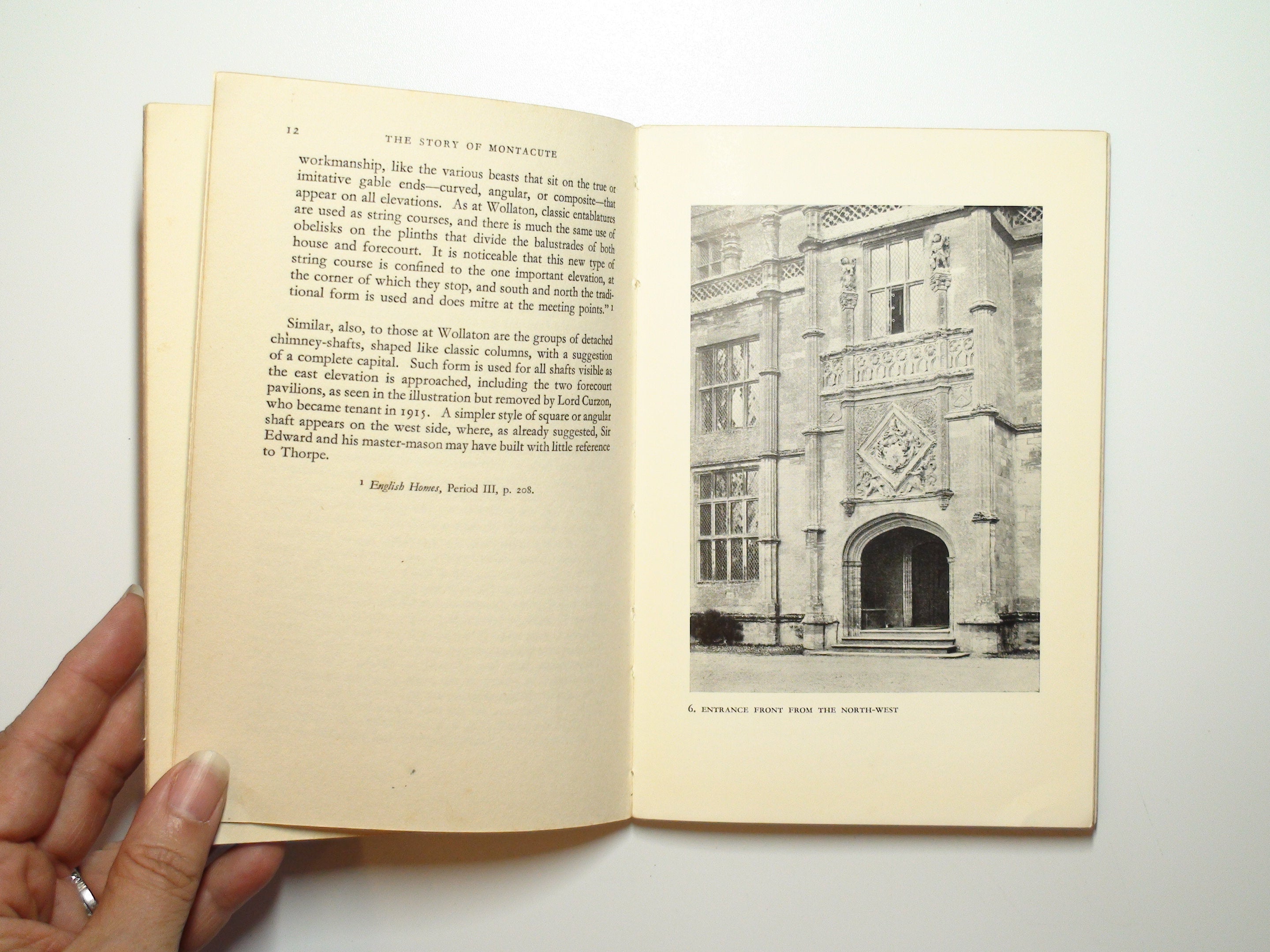 Story of Montacute and Its House, H. Avray Tipping, 1st Ed, Illustrated, 1933