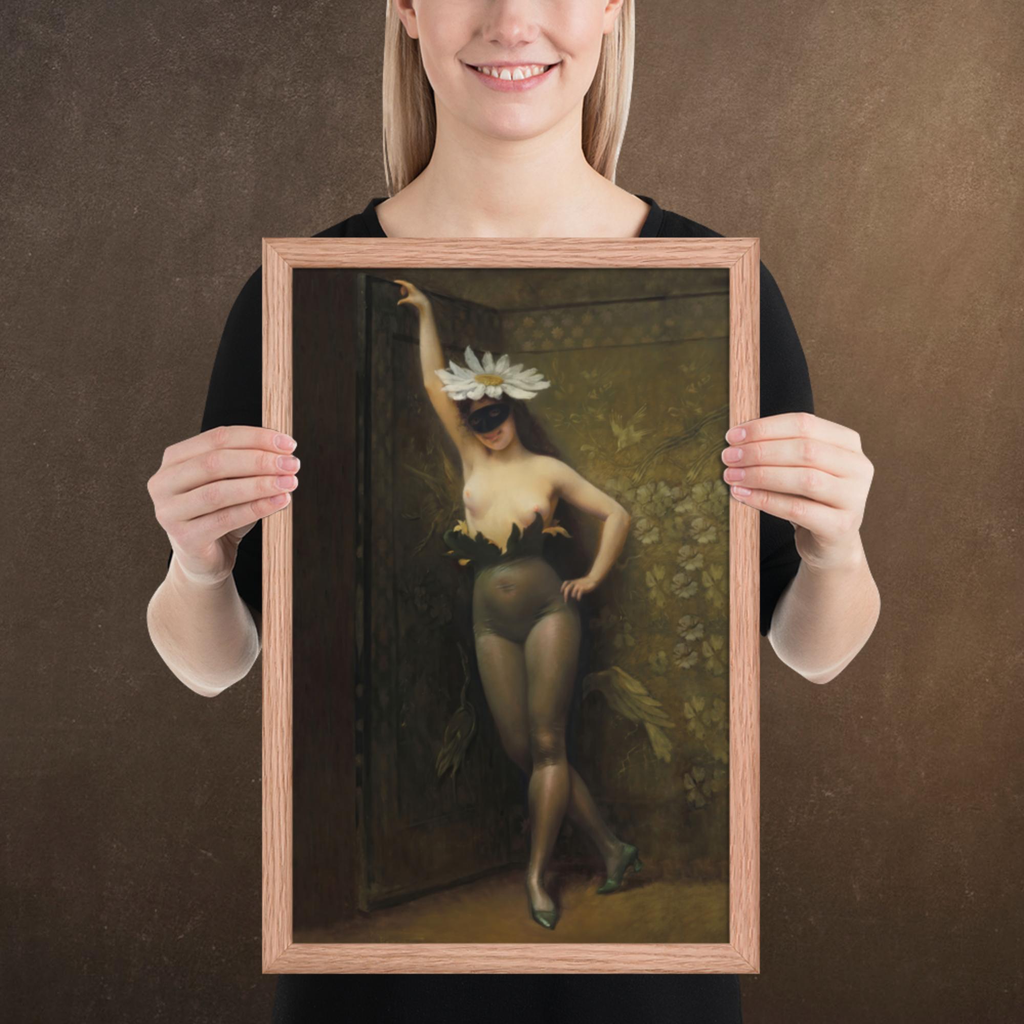 The Flower Woman by Albert Joseph Pénot, Framed Museum Quality Poster/Print, Available in Multiple Sizes