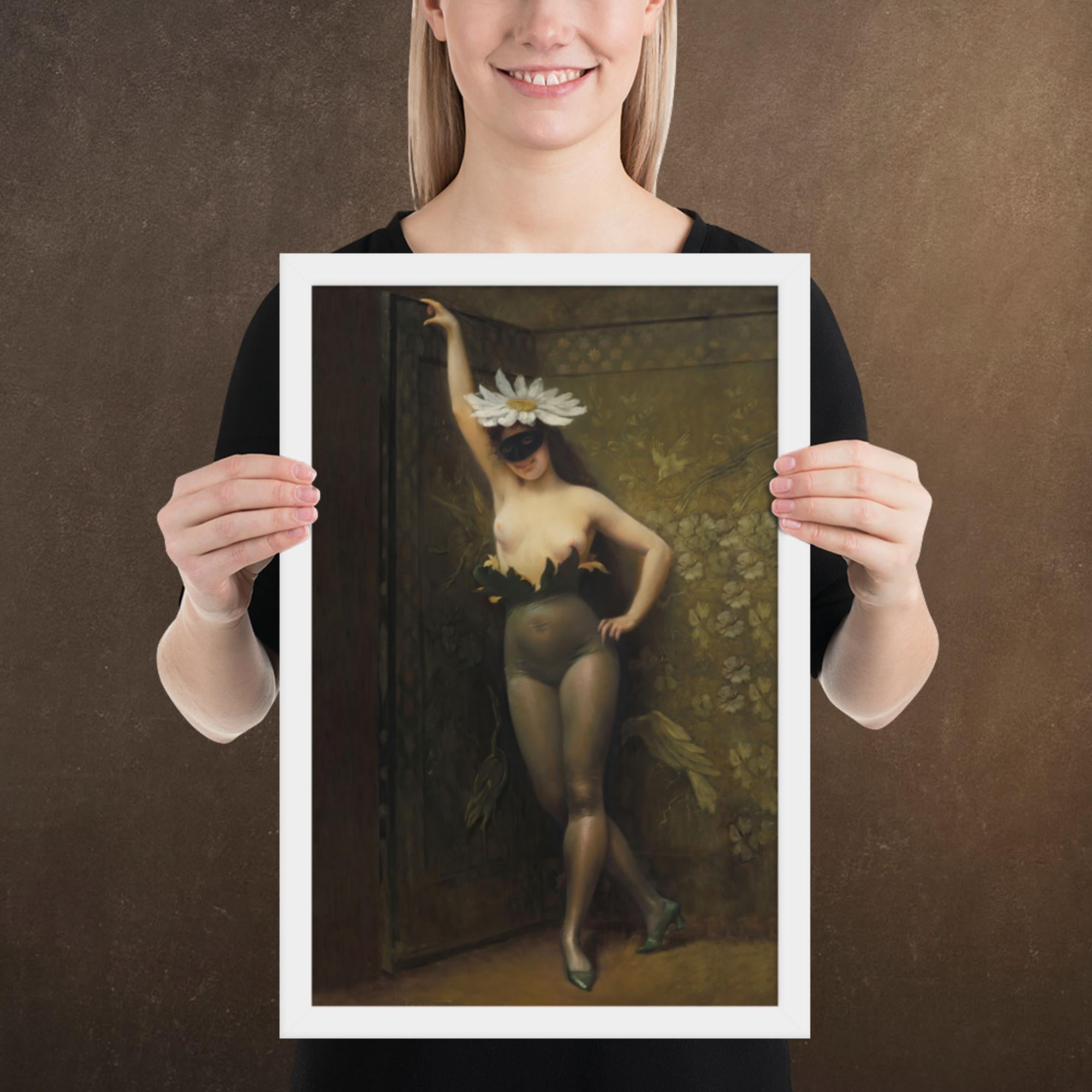 The Flower Woman by Albert Joseph Pénot, Framed Museum Quality Poster/Print, Available in Multiple Sizes