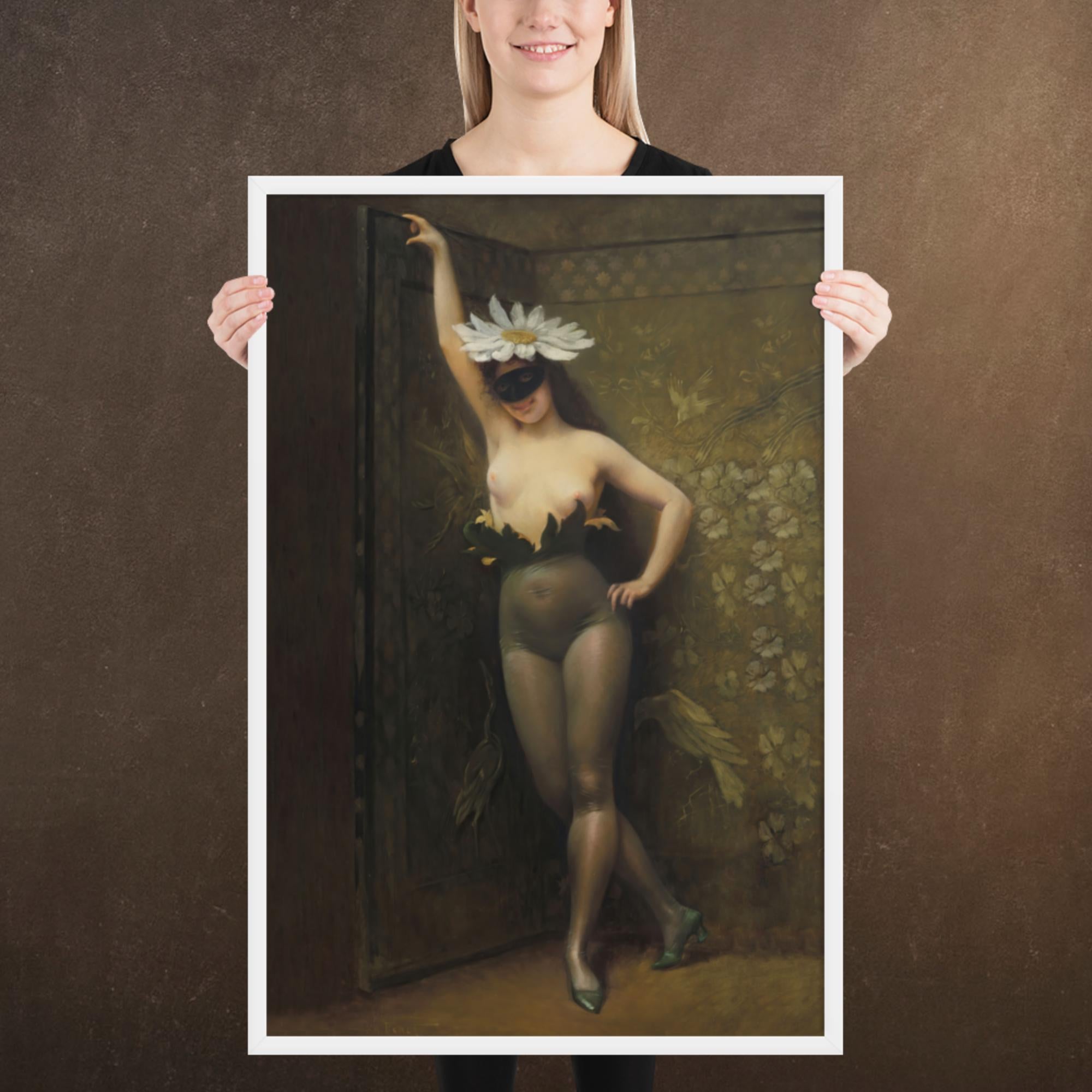 The Flower Woman by Albert Joseph Pénot, Framed Museum Quality Poster/Print, Available in Multiple Sizes