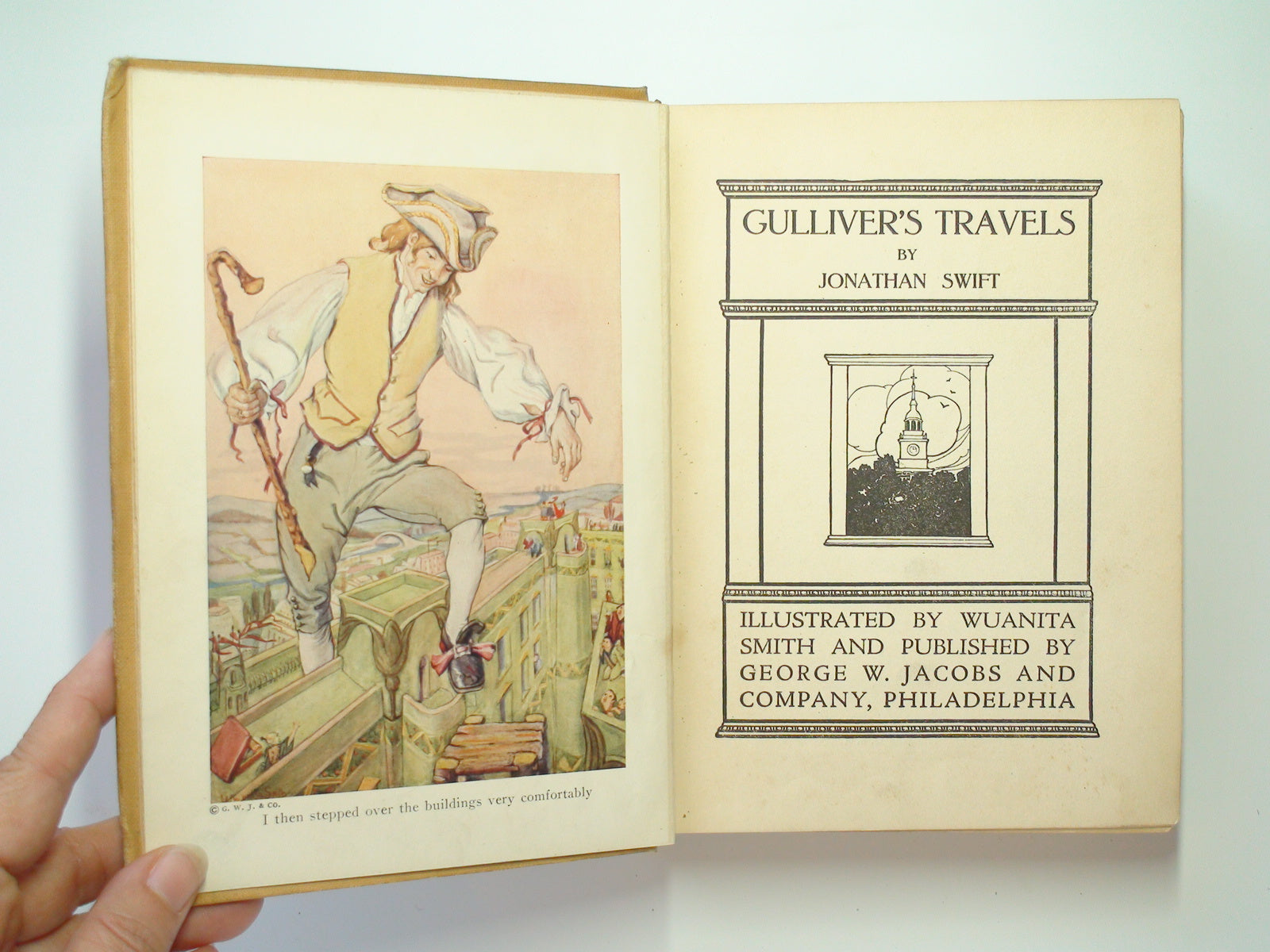 Gulliver's Travels, by Jonathan Swift, Washington Sq. Classics, Illustrated, c1923
