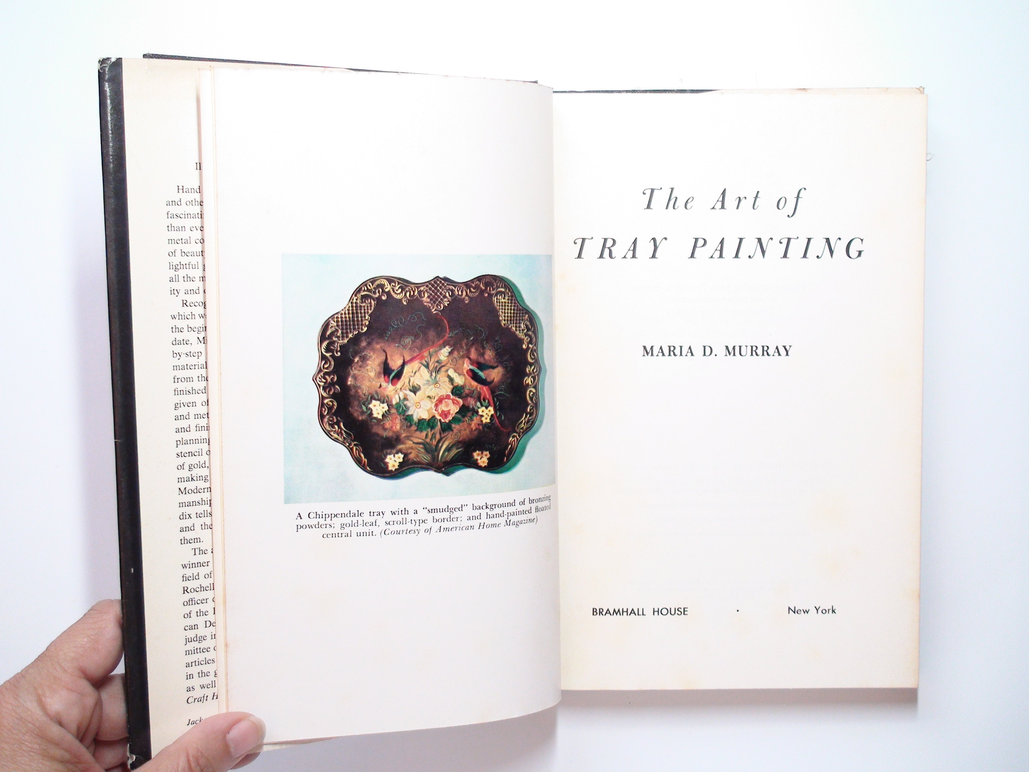 The Art of Tray Painting, Maria D. Murray, Illustrated, 1st Ed, 1954