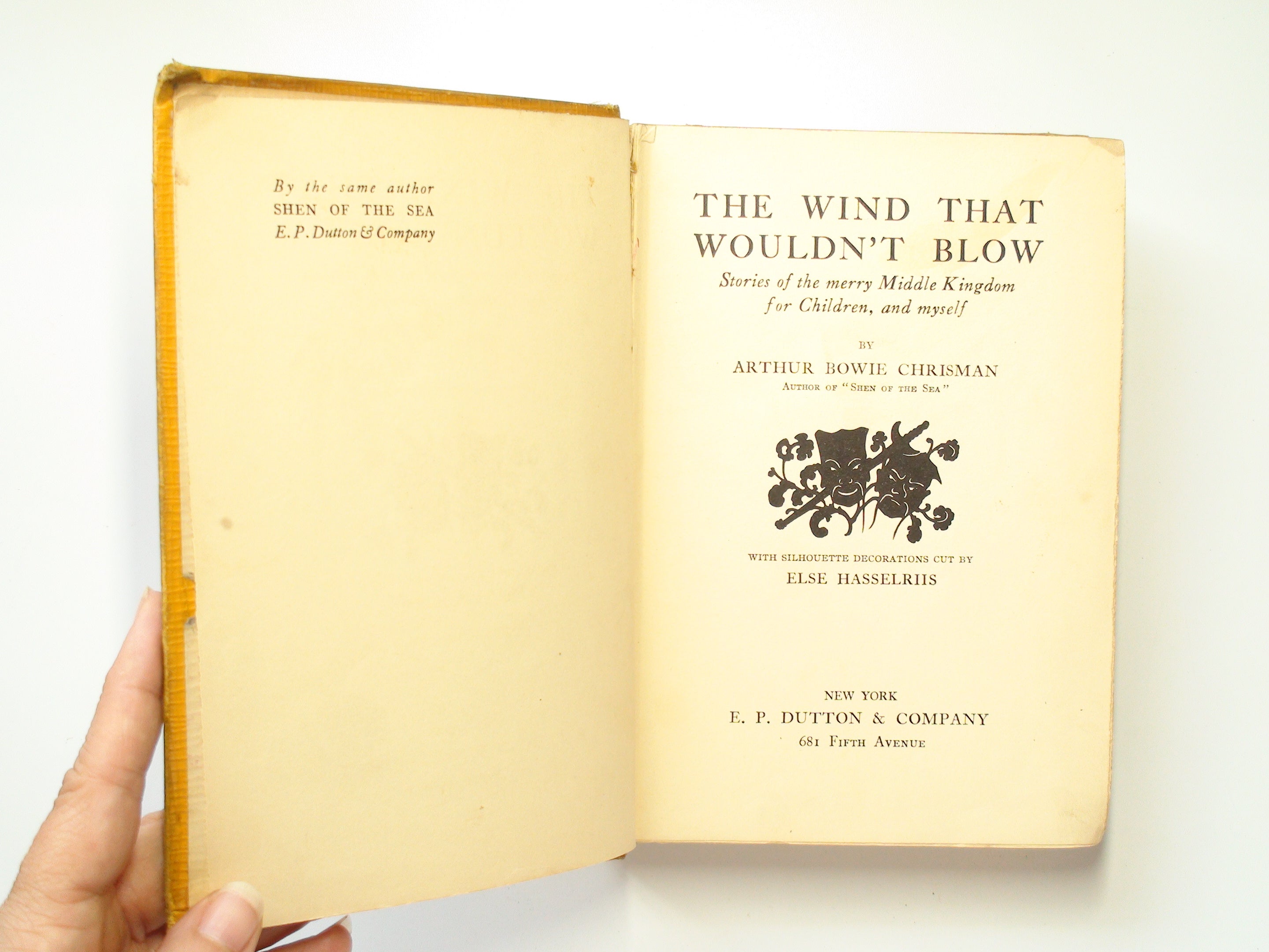 The Wind That Wouldn't Blow, by Arthur Bowie Chrisman, Illustrated, 1st Ed, 1927