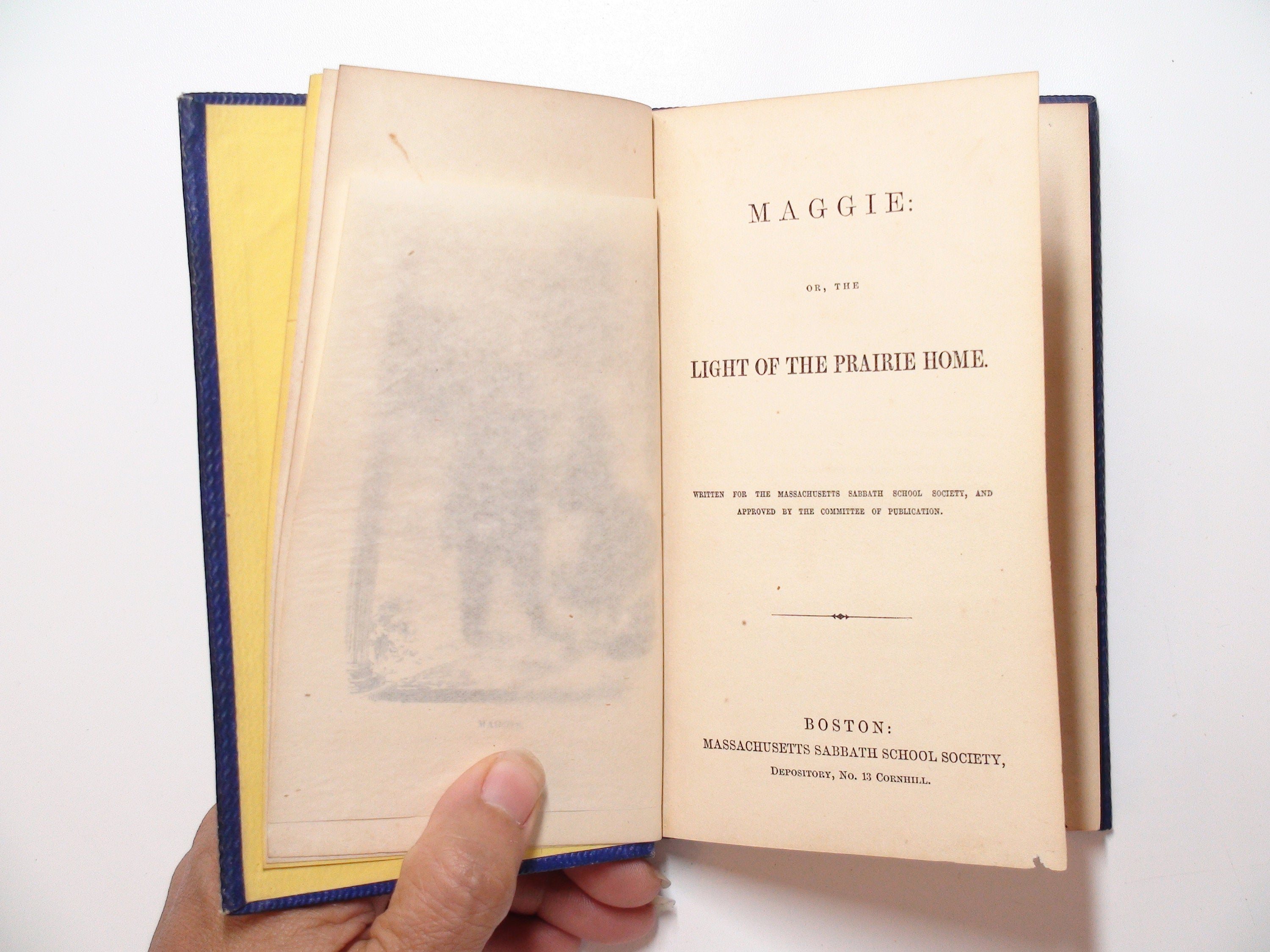 Maggie, Or, The Light of the Prairie Home, Massachusetts Sabbath, RARE, 1863