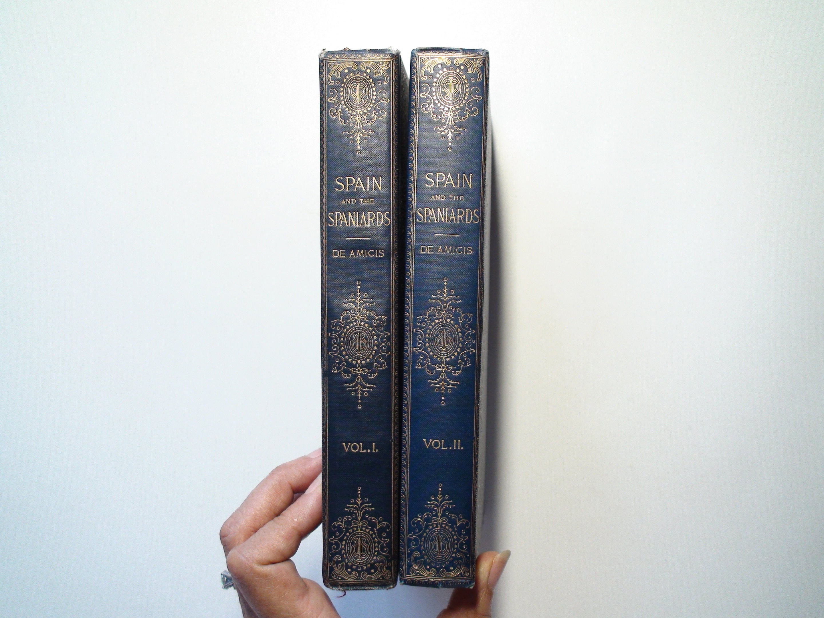 Spain and the Spaniards, Edmondo de Amicis, Complete in 2 Vols, 1st Ed, 1895