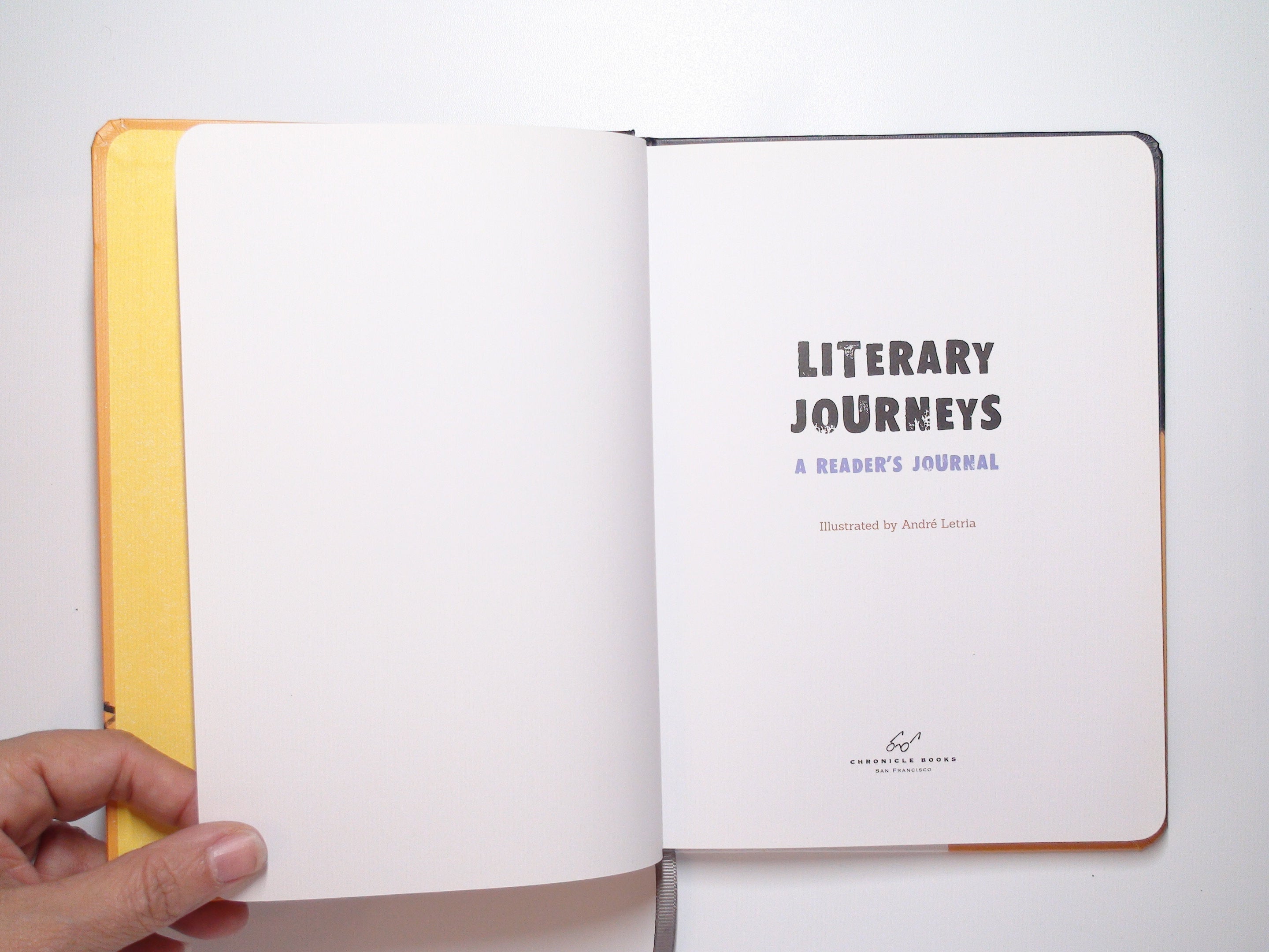 Literary Journeys, A Reader's Journal, Hardcover, Lined Pages