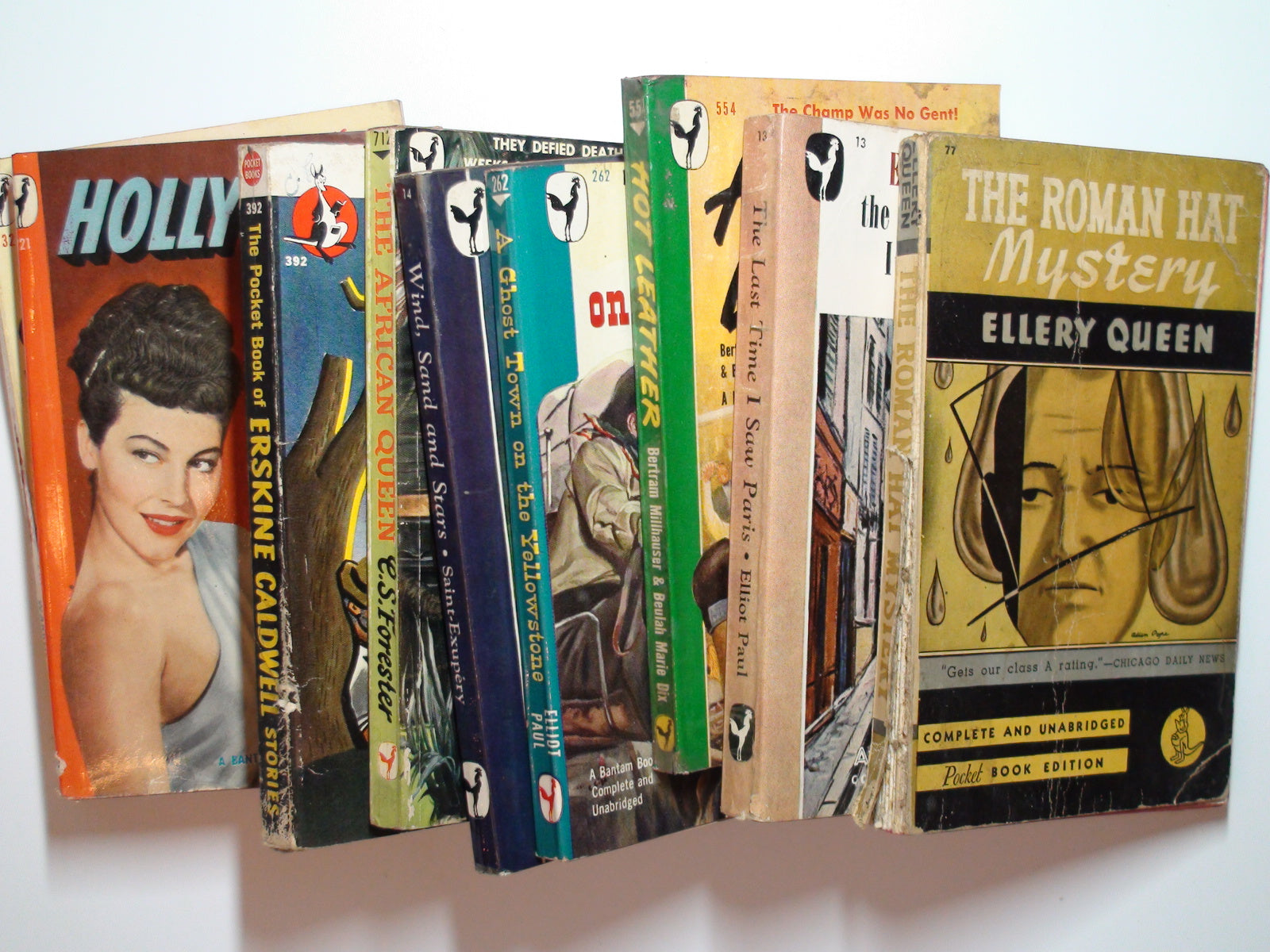 Lot of 9 Pulp Western Paperback Books