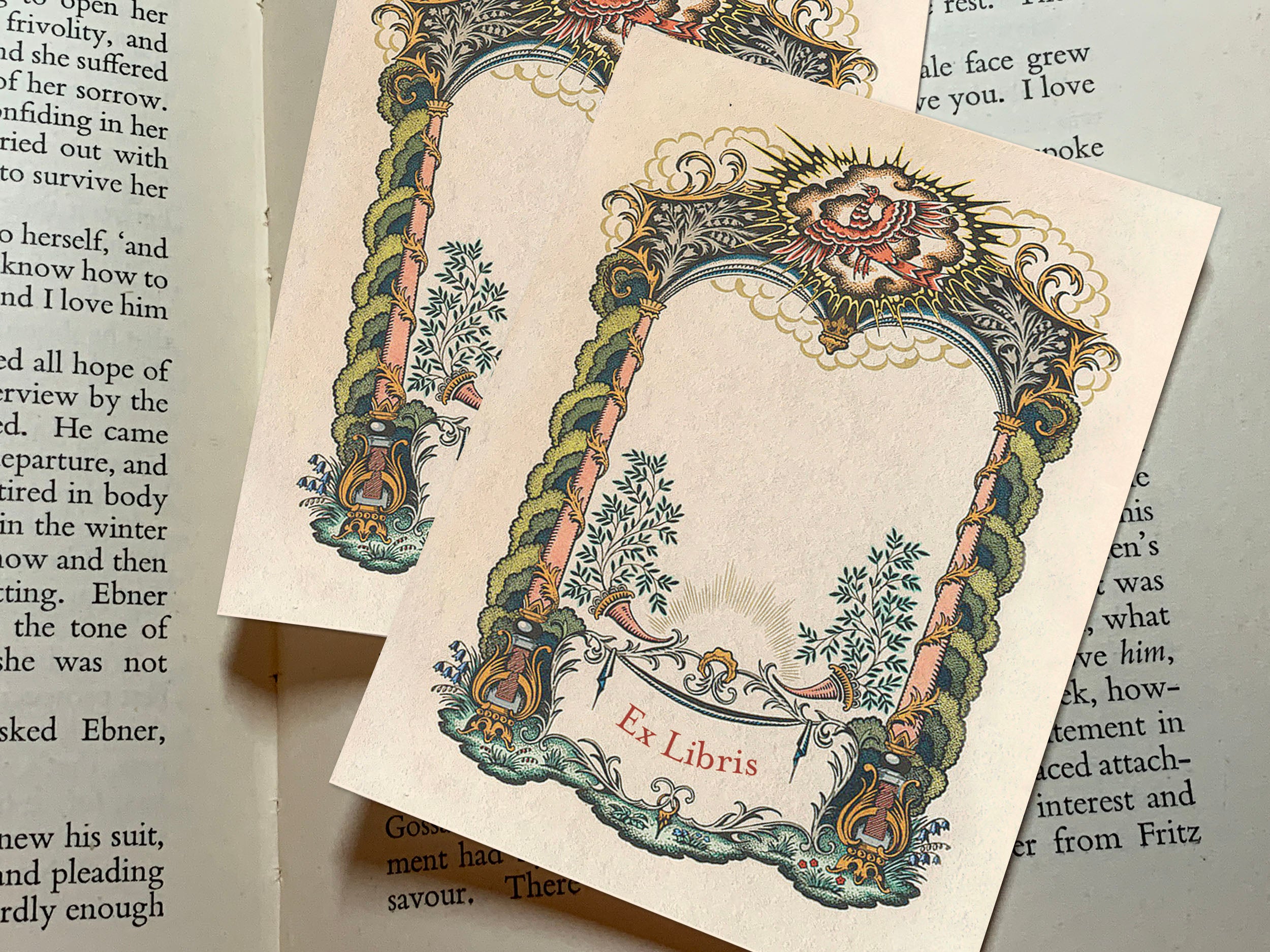 Phoenix by Kay Nielsen, Personalized Ex-Libris Bookplates, Crafted on Traditional Gummed Paper, 3in x 4in, Set of 30
