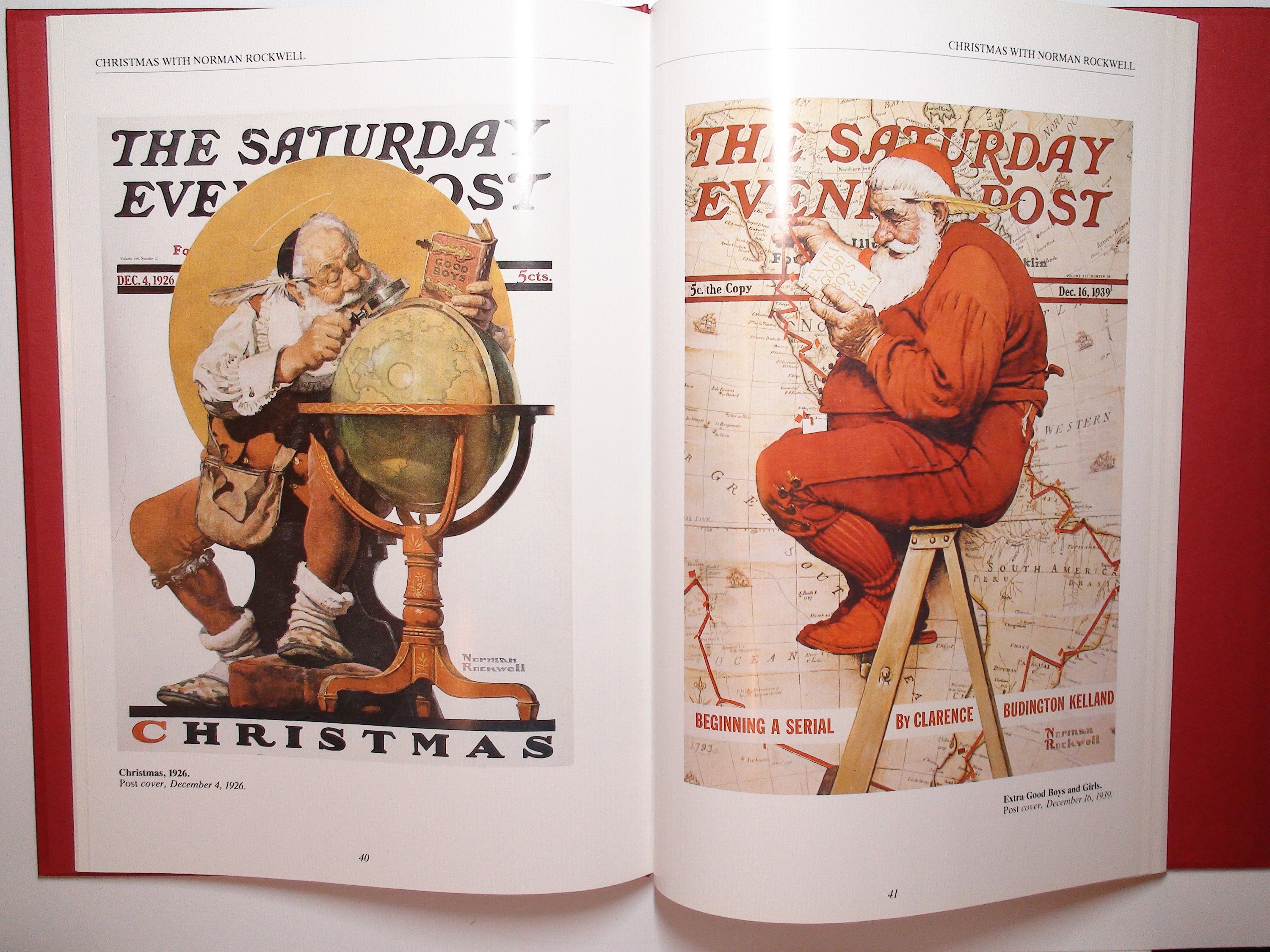 Christmas with Norman Rockwell, by John Kirk, Illustrated in Color, 1990