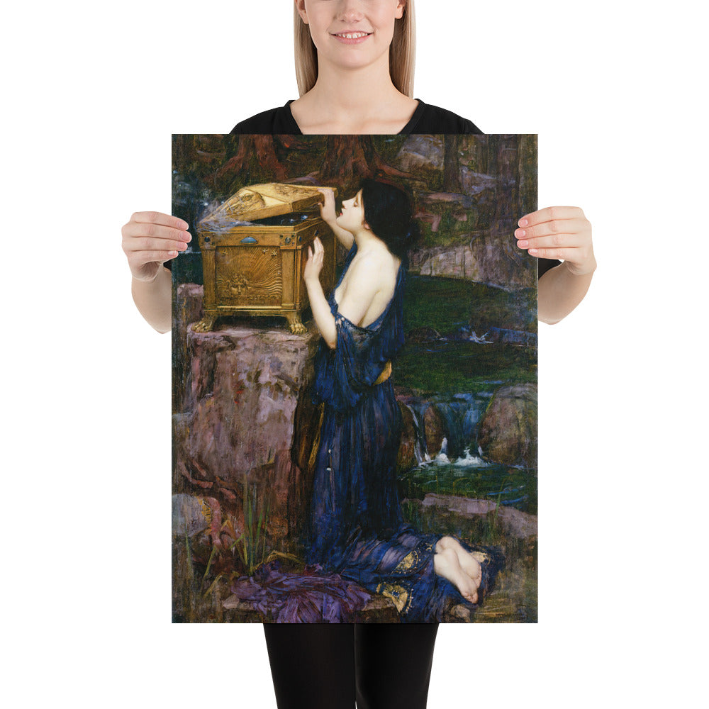 Pandora by John William Waterhouse, Premium Museum Quality Poster, Available in Multiple Sizes